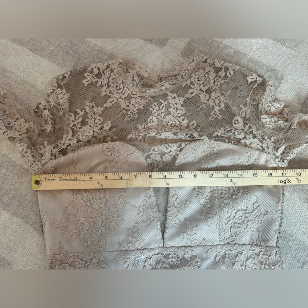 SAYLOR Lace Leondra Mini Dress Nude (Size M) - Picture 10 of 12